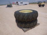 (2) Tractor Tires and Wheels