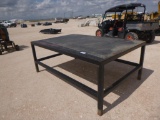 5X7'8'' Steel Shop Table