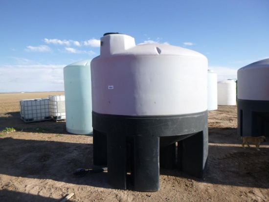 1600 Gallon Vertical Chemical Storage Tank, 2'' Valve