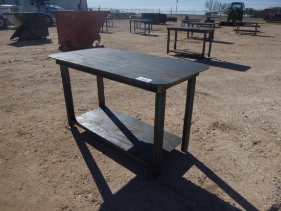 Heavy Duty 30'' X 57'' Welding Shop Table with Shelf