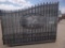 Unused Greatbear 20ft Bi-Parting Iron Gate with artwork ''DEER '' in the Middle Gate Frame