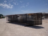 Set of (10) Fence Panels, (1) with 10 Ft Gate