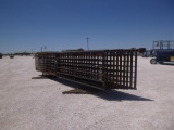 Set of (10) Fence Panels, (1) with 12 Ft Gate