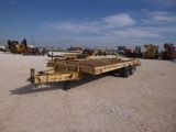 1986 CZ CZ20KT Bumper Pull Equipment Trailer