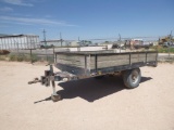 Shop Made Single Axle Trailer with Side Rails
