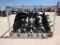 Unused Greatbear Hole Digger with 3 different Sizes augers, Skid Steer Attachment