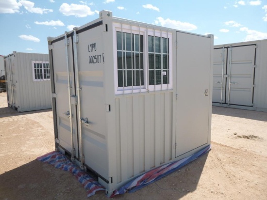 8ft Container with Side Door and Window