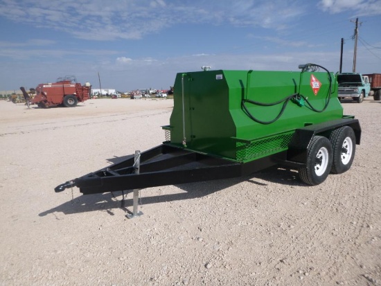Shop Made 1,000 Gallon Transfer Fuel Tank Trailer with Transfer Pump