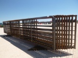 Set of (10) Fence Panels, (1) with 10 Ft Gate