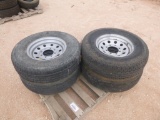 (4) Wheels-Tires 235/80R 16