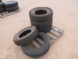Pallet of Different Sizes Tires