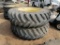 (2) Good Year 20.8 R 42 Tractor Wheels & Tires
