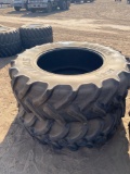 Two tractor tires