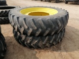 (2) Fire Stone Tractor Wheels & Tires