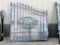 Unused Greatbear 14ft Bi-Parting Wrought Iron Gate with ''DEER'' Artwork