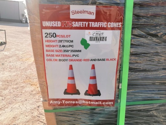 Unused Safety Highway Cones Qty of 250