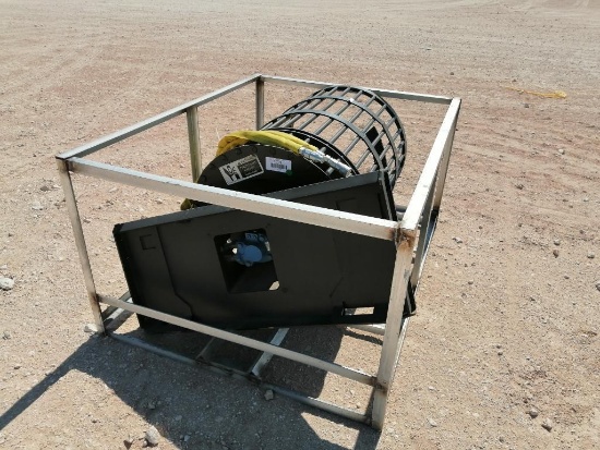 Unused Rock Rolling Screen, Skid Steer Attachment