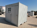 9ft Container with side Door and a Window