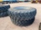 (2) 480/80R42 Firestone Tractor Tires with Wheels