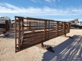 (8) Fence Panels, (1) With 8Ft Gate, 24Ft Long