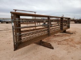 (6) Fence Panels, (1) With 8Ft Gate, 24Ft Long