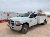 2011 Dodge Ram 3500 Pickup with Service Bed
