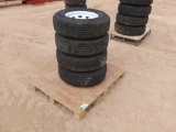 (4) Utility Trailer Wheels/Tires 225/75R15