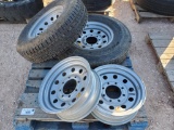Unused R16 Trailer Wheels & Tires