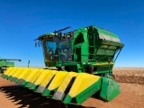 2005 JOHN DEERE 7460 8 ROW 40? DSL. COTTON STRIPPER, CAB, A/C, HTR., RADIO, (2961 EXTRACTOR HRS. -