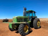 1984 JOHN DEERE 4850 MFWD DSL. TRACTOR, CAB, A/C, P/S TRANS., 3 PT., 3 HYD., WTS., Q.H., 18.4X26