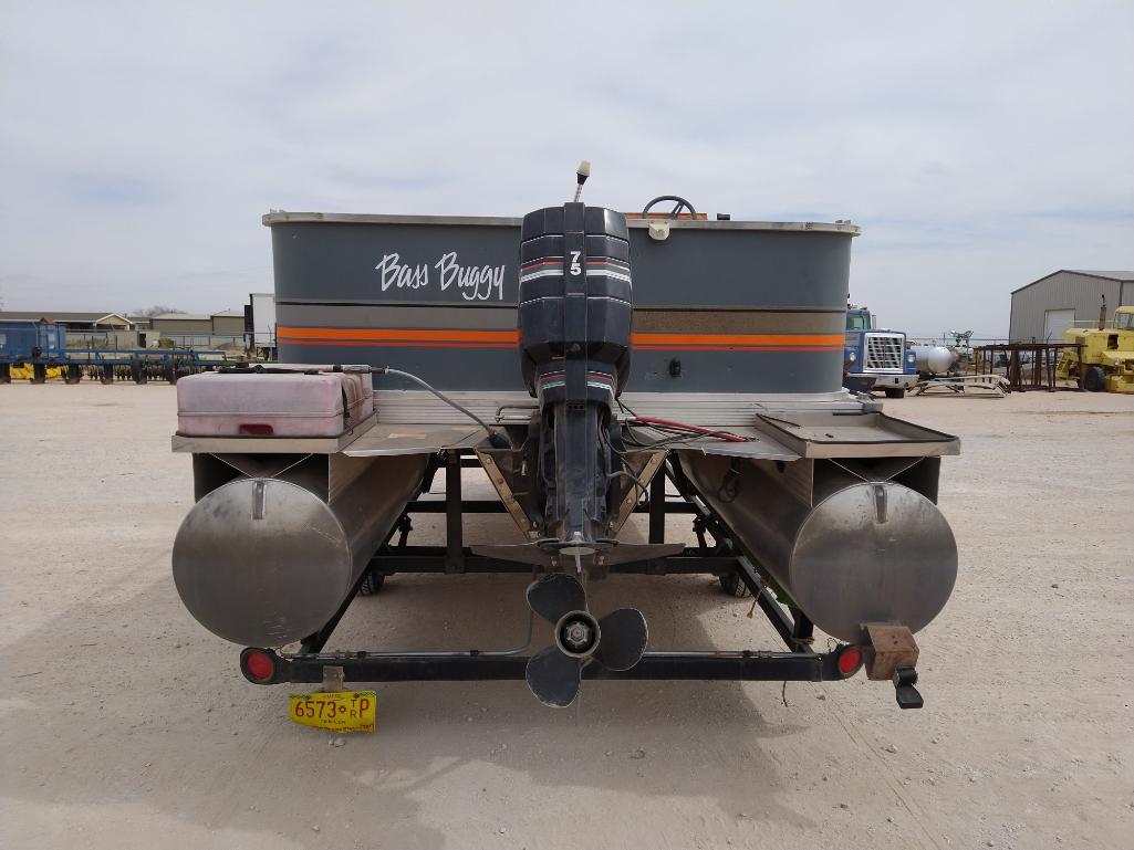 1988 Sun Tracker Bass Buggy Pontoon Boat with SG300 Review