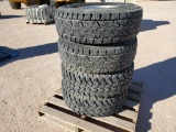 (4) Wheels/Tires 265/75R16 Same Wheels 2 Different Tires