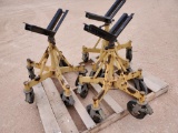 (3) Max-Jax Pipe Stands