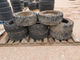 (8) Skid Steer Wheels/Tires 31 x 6 x 10/10-16.5
