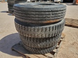 (4) Truck Tires, 275/80R24.5