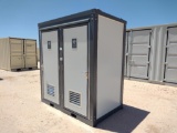 Unused Portable Toilets with Double Closets