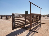 (7) 24' Freestanding Cattle Panels (1) 12' Gate with 9' Overhead