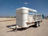 Shop Made Bumper Pull Livestock Trailer