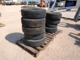 (9) Used Different Size Tires