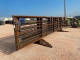 (10) 24' Freestanding Cattle Panels one with 8Ft Gate