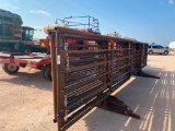(10) 24' Freestanding Cattle Panels one with 12Ft Gate...