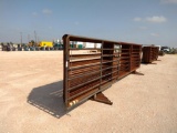 (10) 24' Freestanding Cattle Panels one with 10' Gate