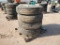 (4) Truck Wheels/Tires 11 R 22.5 14PR