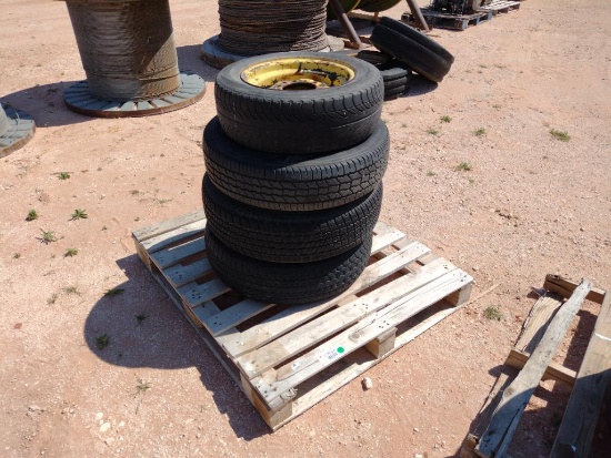 (4) Different Size Wheels with Tires