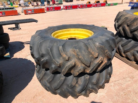(2) Cotton Stripper Wheels/Tires 18.4-26