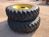 (2) Tractor Wheels & Tires 18.4 R 42