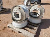 (4) Steel Truck Wheels