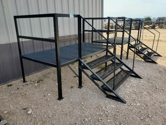 Unused Metal Stairs for Mobile Home