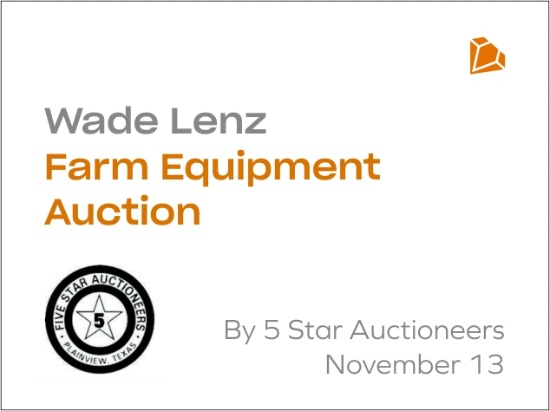 Wade Lenz Farms Equipment Auction By 5 Star