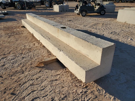 16ft Long L-shaped concrete slab